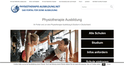 Desktop Screenshot of physiotherapie-ausbildung.net