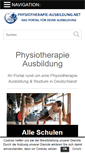 Mobile Screenshot of physiotherapie-ausbildung.net
