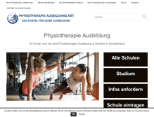 Tablet Screenshot of physiotherapie-ausbildung.net